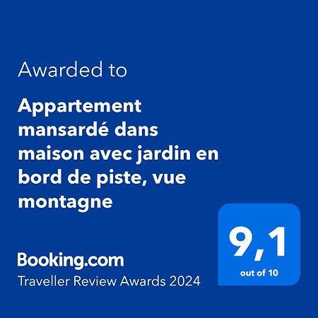 Logement Mansarde Dans Maison Avec Jardin En Bord De Piste, Vue Montagne Les Houches Kültér fotó